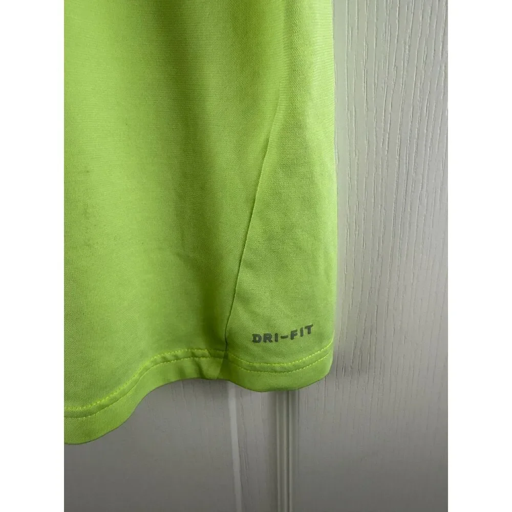 Nike Swoosh Youth Short Sleeve Activewear T-Shirt Top Green Size XL